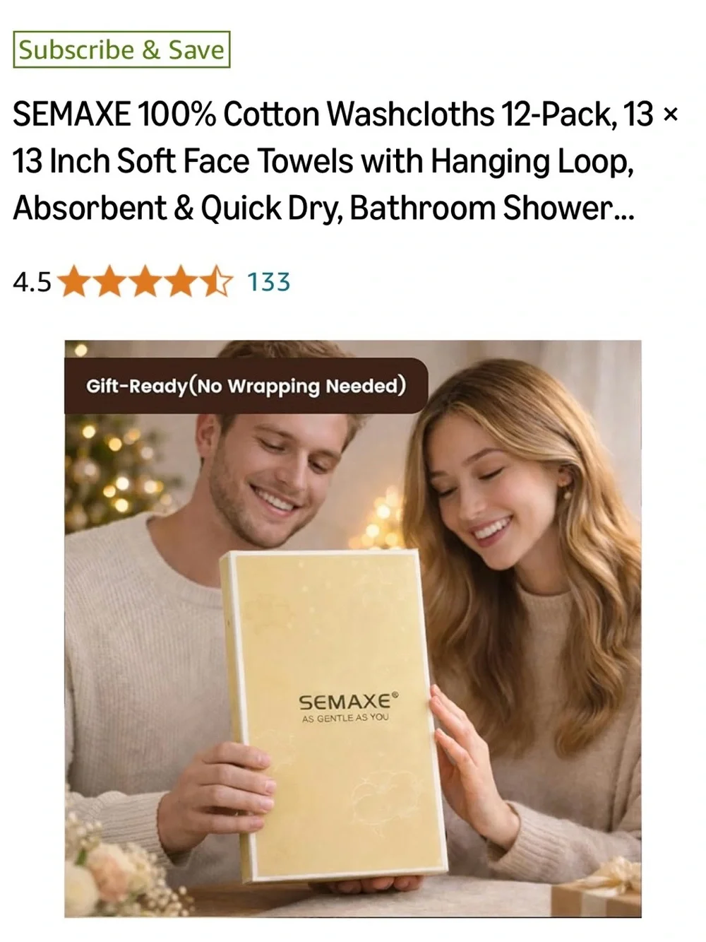12-Pack Plumgarden Cotton Hand Towels - Peach with Red & Brown Accent